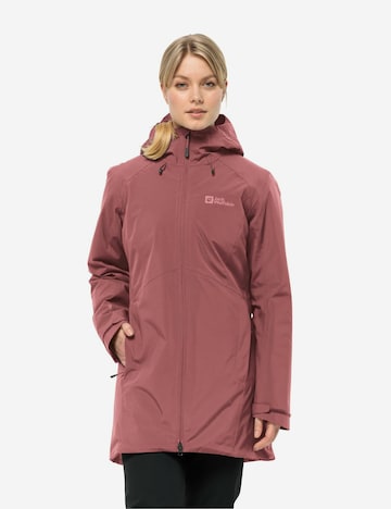 JACK WOLFSKIN Outdoorjacke 'Heidelstein' in Rot: Vorderseite