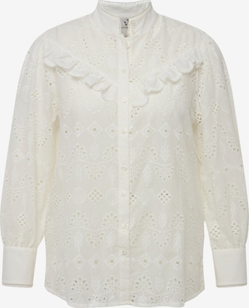 Ulla Popken Blouse in Wit: voorkant