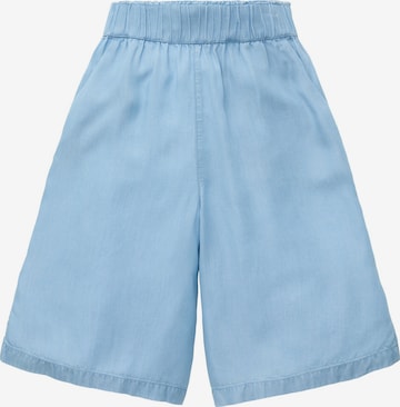 Wide leg Pantaloni di TOM TAILOR DENIM in blu: frontale