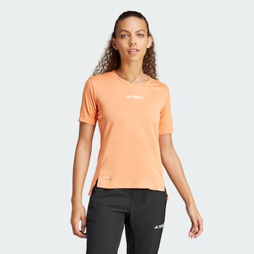 T-shirt fonctionnel 'Multi' ADIDAS TERREX en orange : devant
