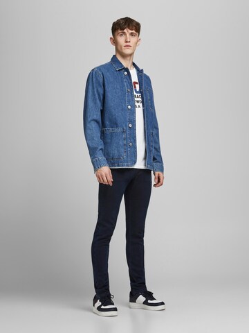 JACK & JONES - Skinny Calças de ganga 'Glenn Felix' em azul