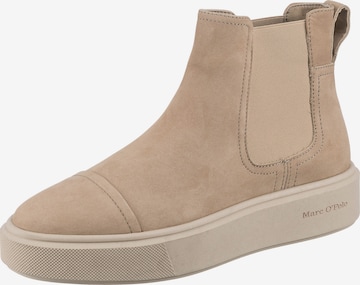Marc O'Polo Chelsea Boots 'Cora' in Beige: front
