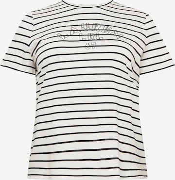 T-shirt 'KATLIN' Lauren Ralph Lauren Plus en beige : devant