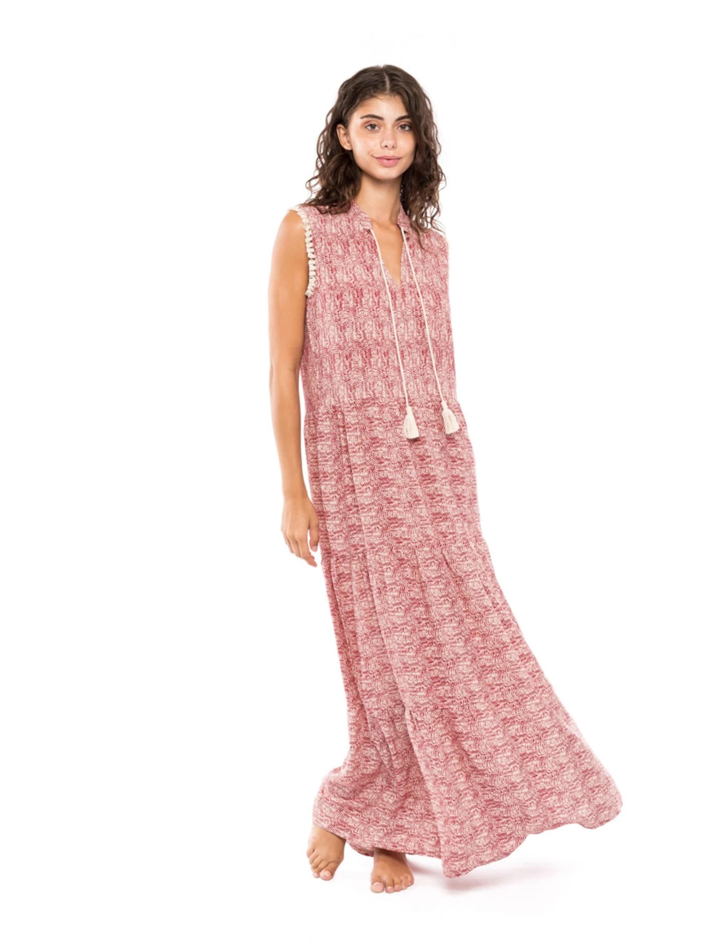 Pink Label - Vestido de verano 'BEACHWEAR AFRICA' en rojo