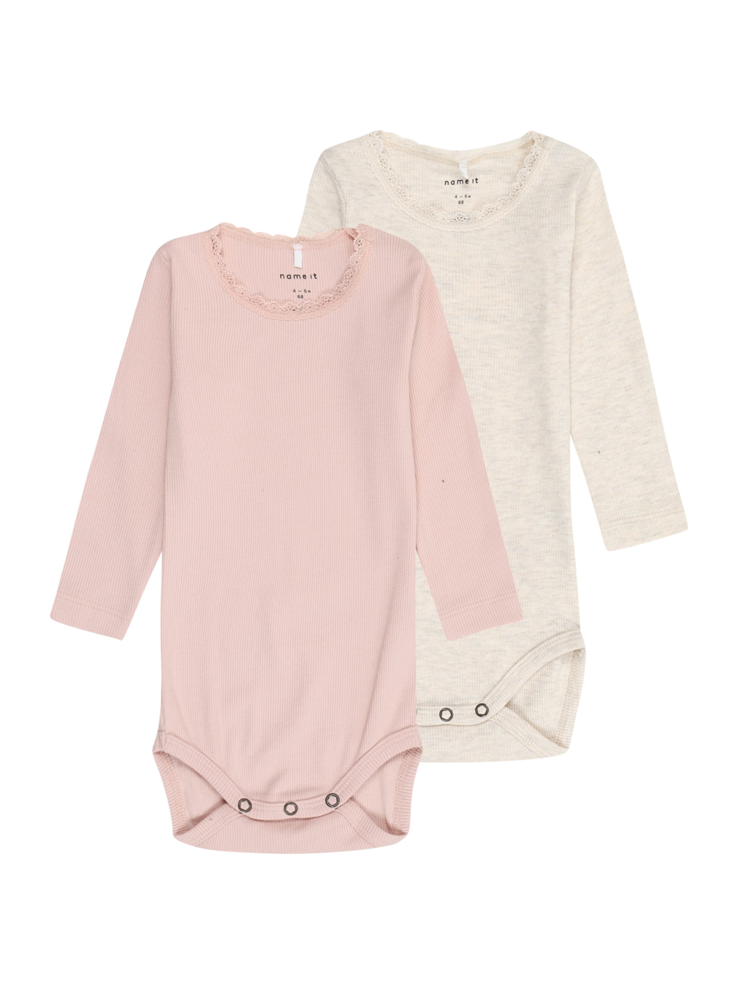 NAME IT Romper/Bodysuit 'NBFKab' in Beige: front