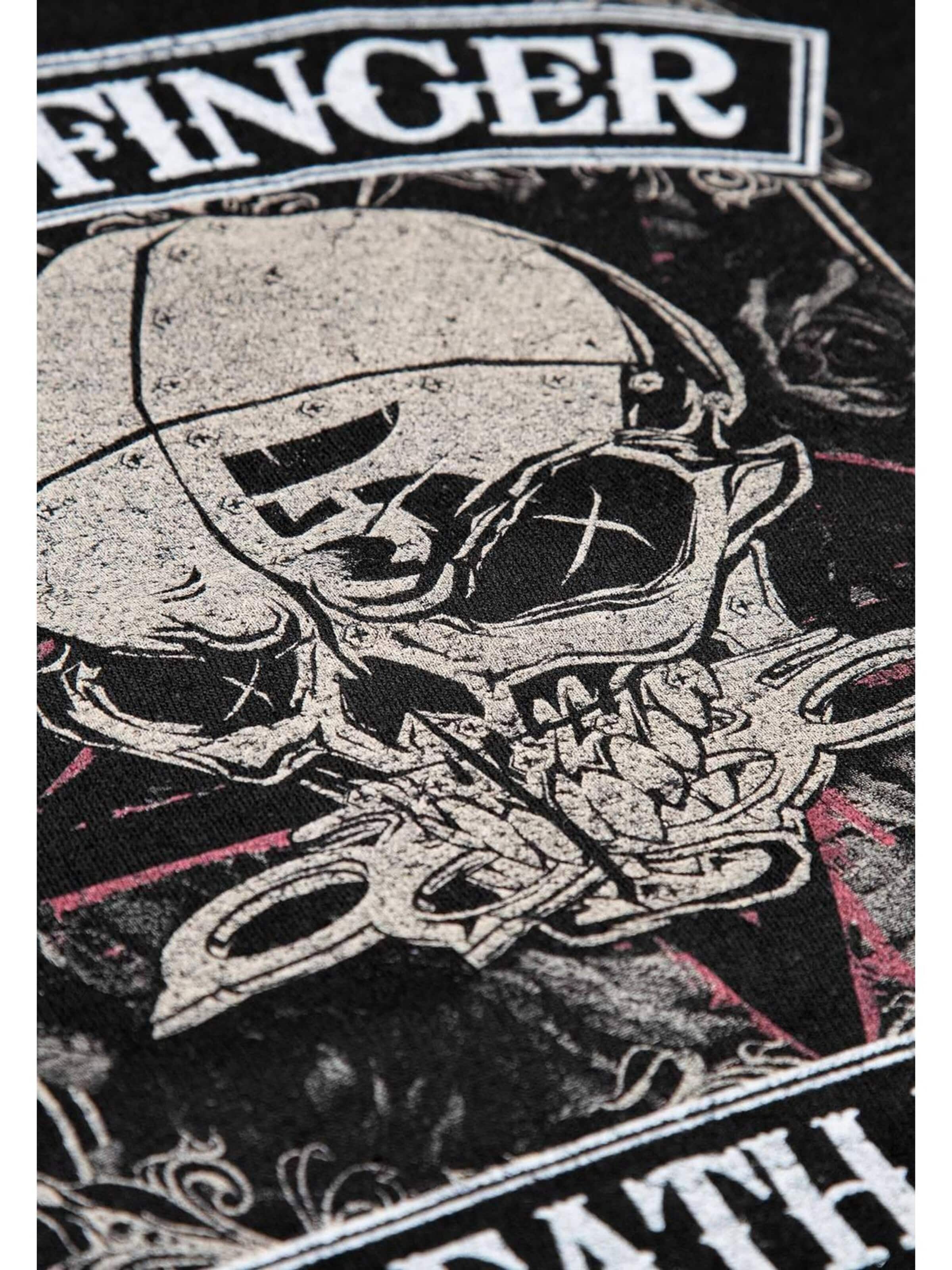 Five Finger Death Punch Sweatshirt 'Five Finger Death Punch Five Finger Death Punch Wicked Master Rose  Sweatshirt Sweatshirt' in Zwart