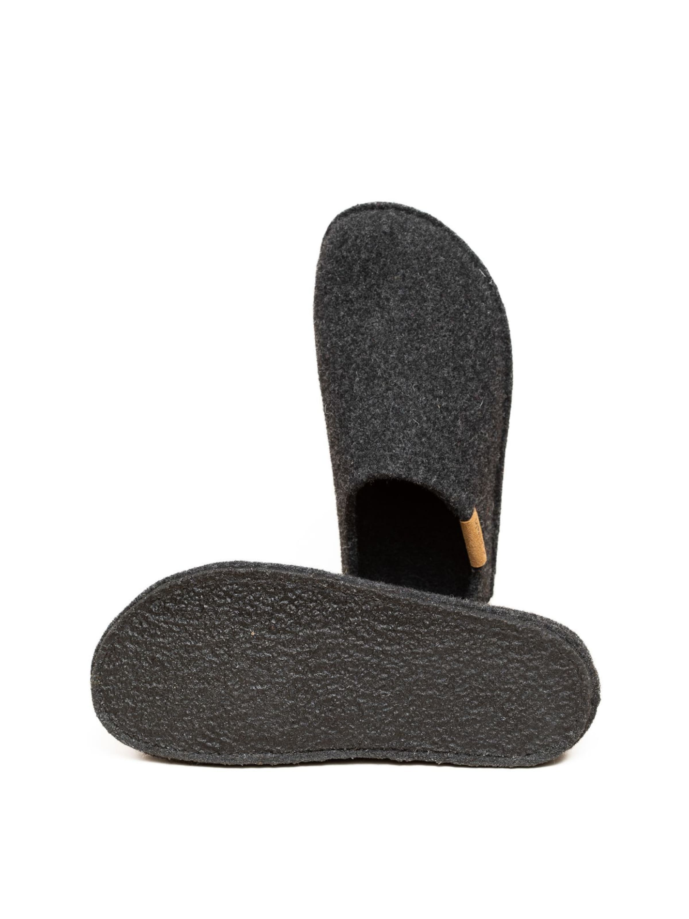 Gottstein Slippers 'Filzpantoffel Classic-CO' in Grey