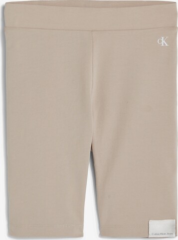 Calvin Klein Jeans Skinny Legginsy w kolorze beżowy: przód