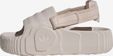 ADIDAS ORIGINALS Sandals 'Adilette 22 XLG' in Beige: front