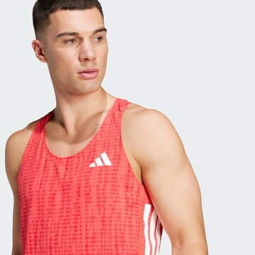 T-Shirt fonctionnel 'Adizero' ADIDAS PERFORMANCE en rouge