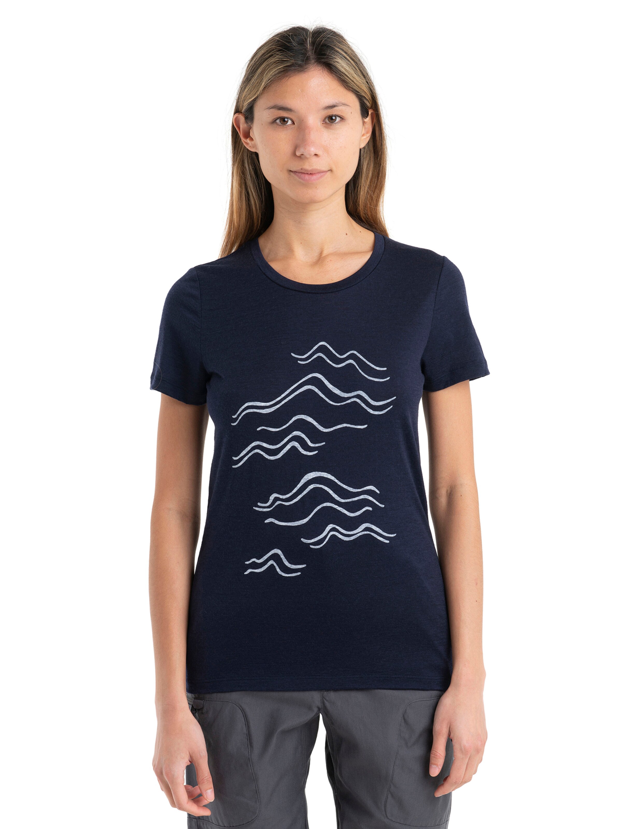 ICEBREAKERTehnička sportska majica 'Mer 150 Tech Lite II' - plava boja: prednji dio