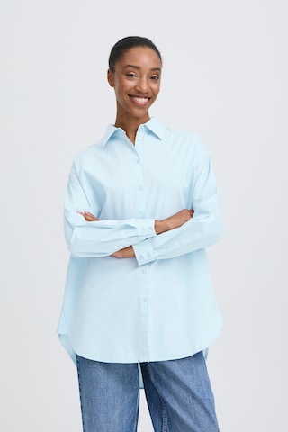 b.young - Blusa 'Gamze' en azul: frente