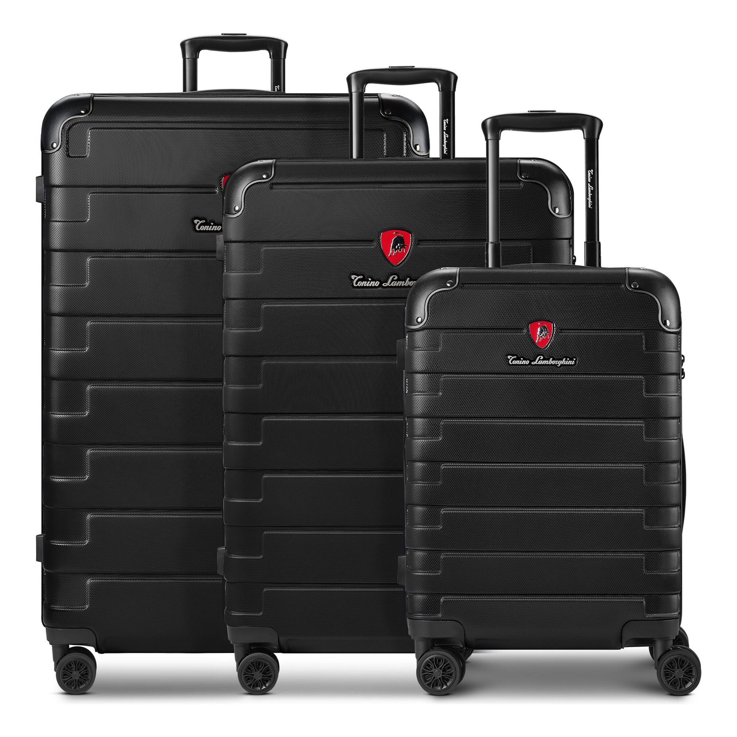 Ensemble de bagages 'Tonino Lamborghini Milano' Tonino Lamborghini en noir : devant
