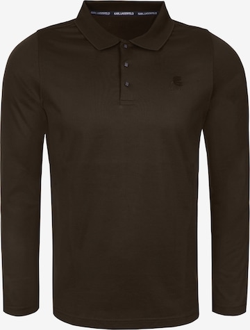 T-Shirt Karl Lagerfeld en marron : devant
