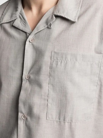 Giesto - Comfort Fit Camisa 'Hemden' em cinzento