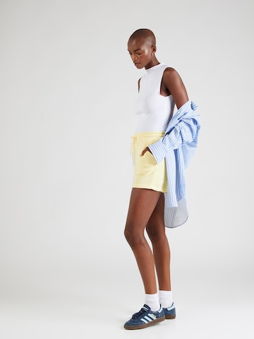 PIECES Regular Trousers 'CHILLI' in Yellow