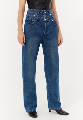 TOPTOP STUDIO Wide leg Jeans in Blue