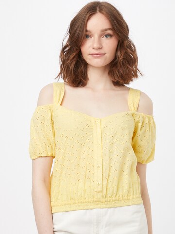 Camicia da donna 'PIWONE' di LTB in giallo: frontale