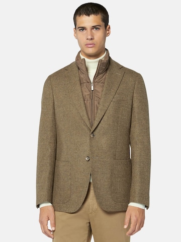 Boggi Milano Regular fit Tussenjas in Beige: voorkant