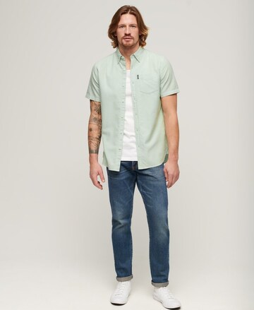 Superdry Regular fit Overhemd in Groen