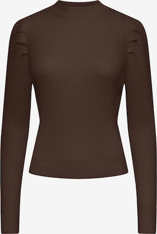 Pieces Petite Sweater 'Nika' in Brown: front