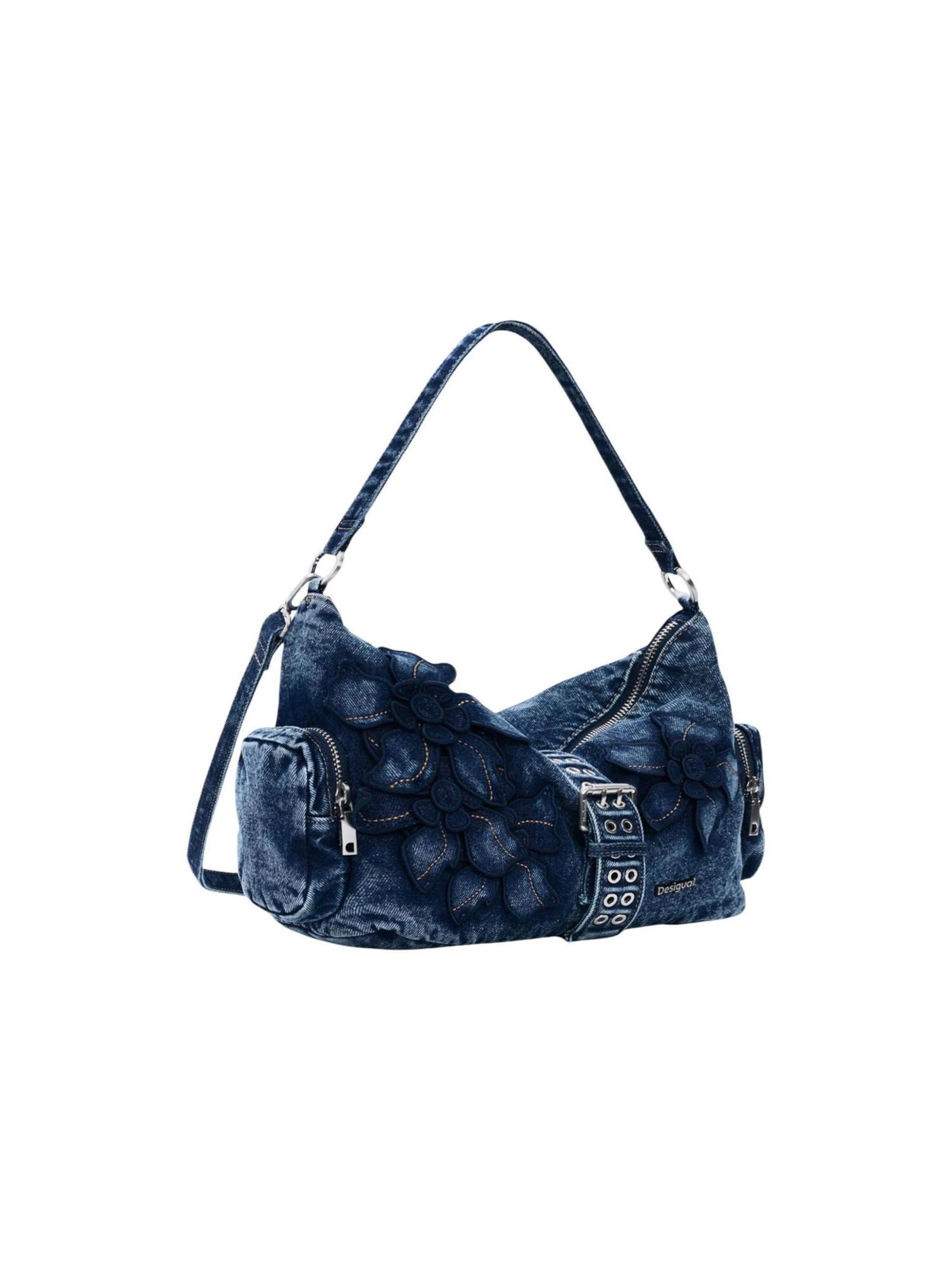Desigual - Bolso de hombro 'BAG_CURIO DENIM 26SAXD21' en azul