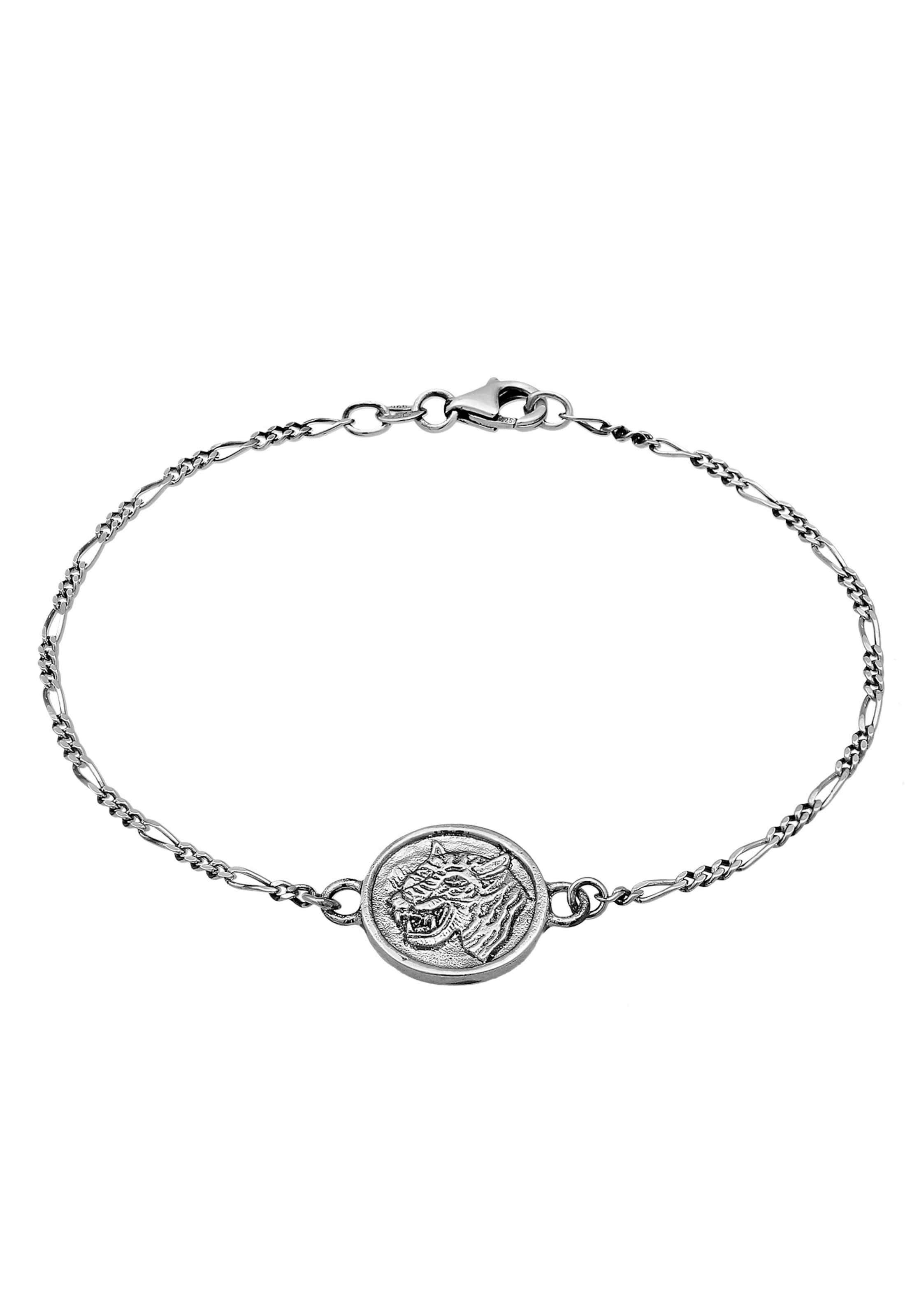 Haze&Glory Armband 'Tiger' in Silber: Vorderseite