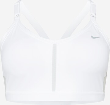 NIKE Bustier Sport-BH 'INDY' in Weiß: predná strana