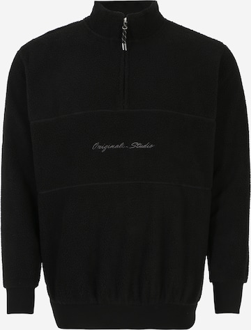 Jack & Jones Plus Sweatshirt 'Hays' in Black: front