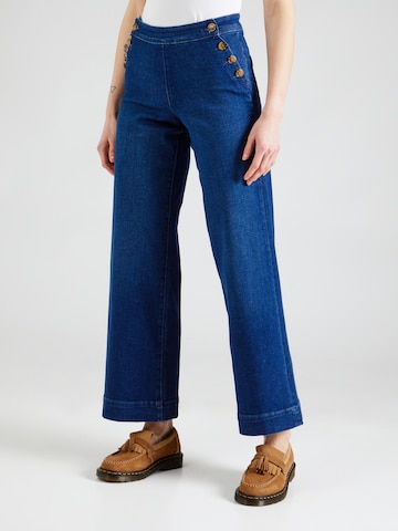 ONLY Wide leg Jeans 'MADISON' in Blauw: voorkant