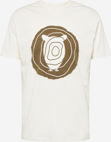 KnowledgeCotton Apparel T-shirt i vit: framsida
