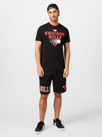 NEW ERA - Camiseta 'NBA Chicago Bulls' en negro