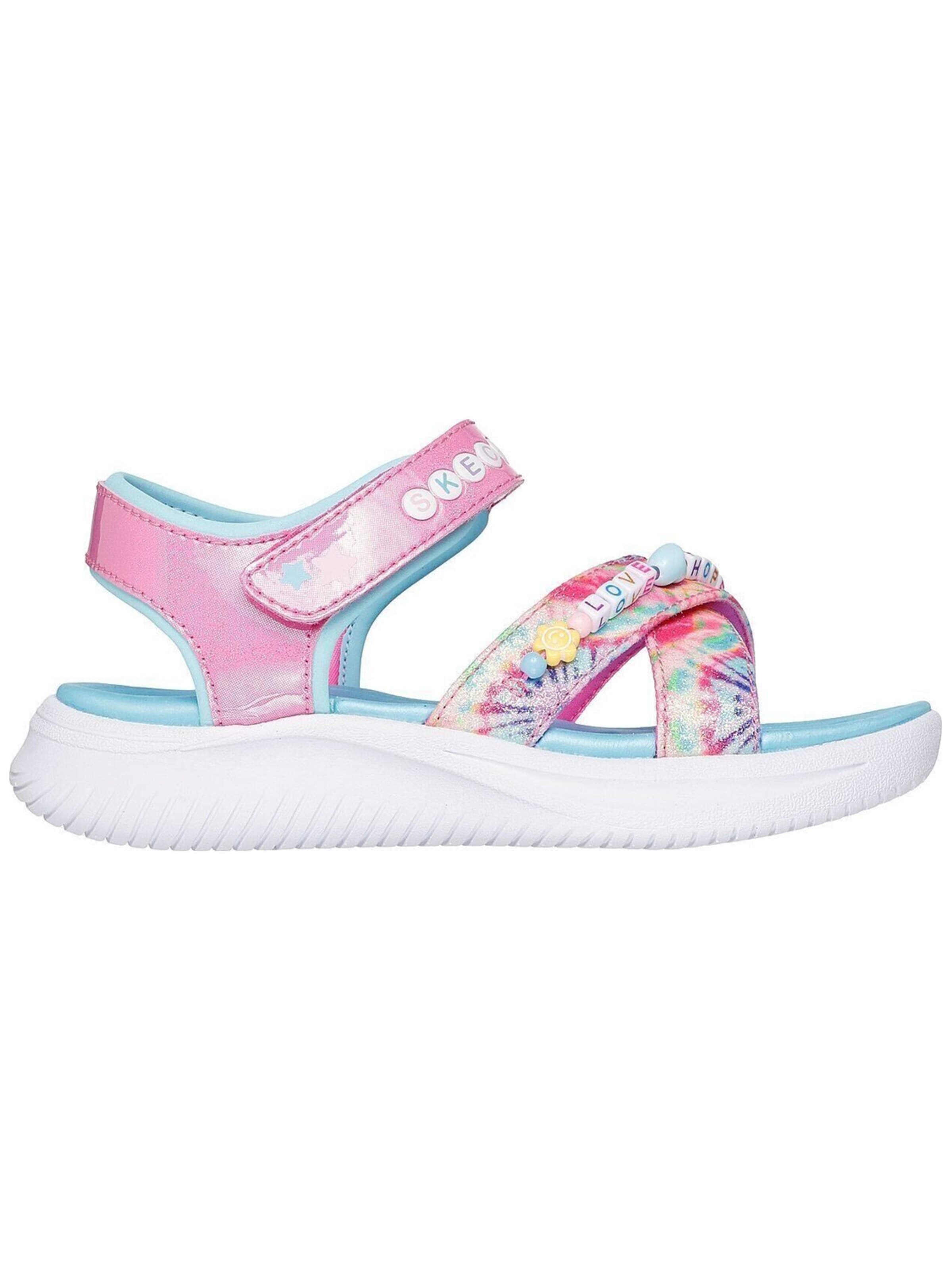 SKECHERS Offene Schuhe 'Skechers Jumpsters Sandal - Tie Dye Bf'‌‌‌‌‌‌ in Pink