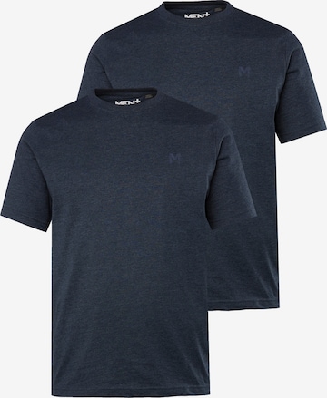 Men Plus Shirt in Blauw: voorkant