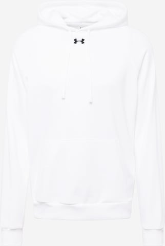 UNDER ARMOUR Athletic Sweatshirt in White: front