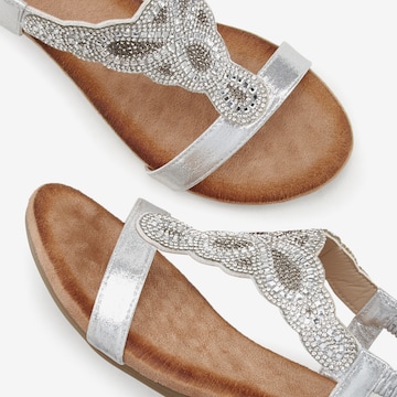 LASCANA Sandals in Silver