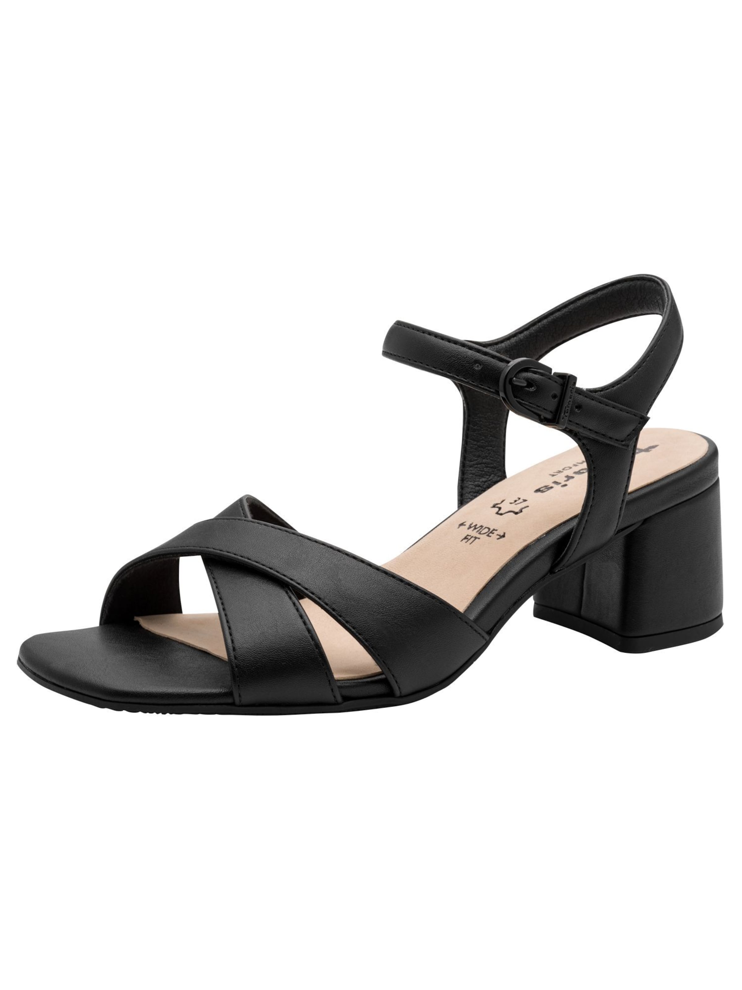 Tamaris Sandal in Black: front