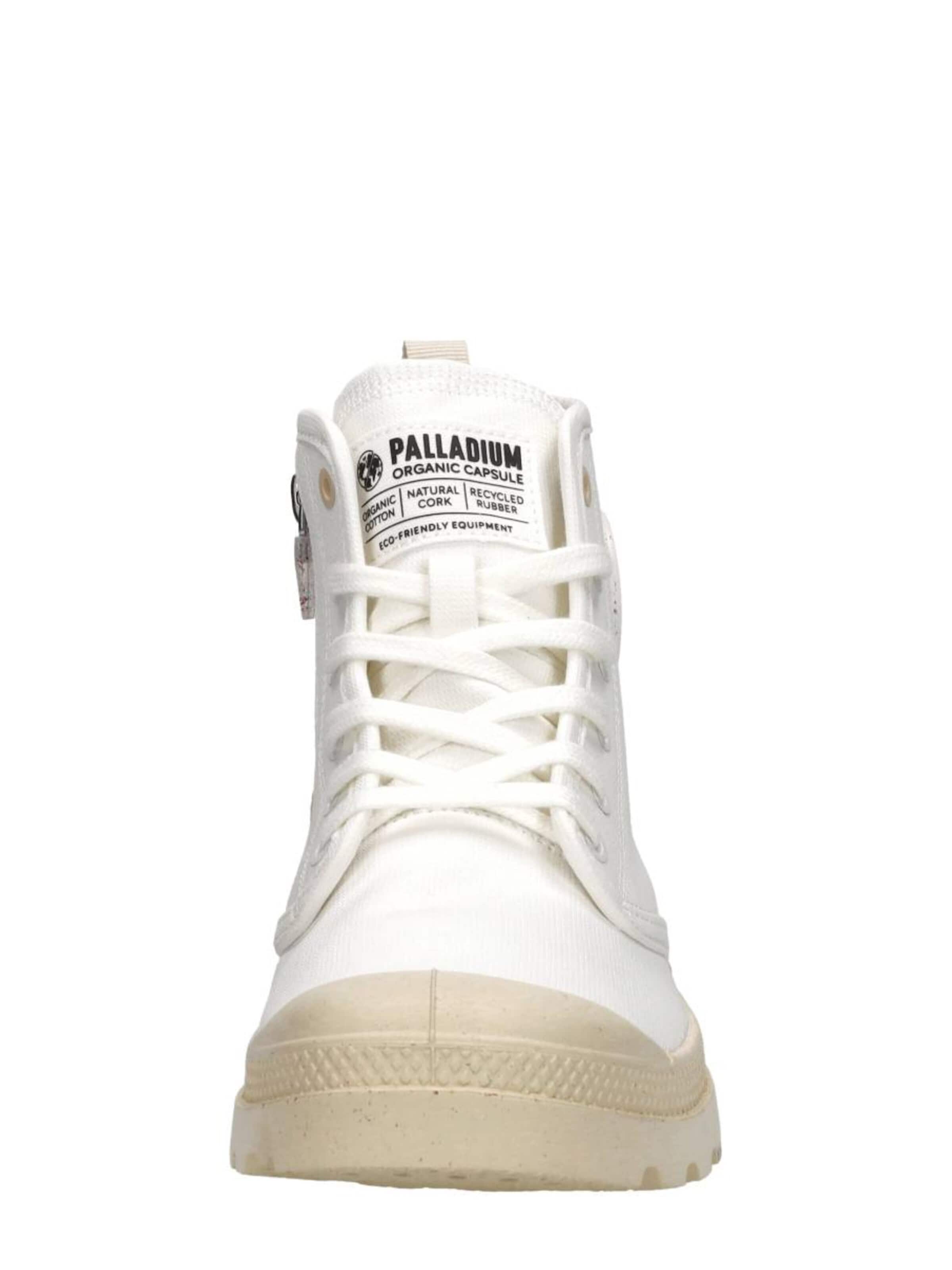Baskets hautes 'Pampa Hi Zip Oragnic' Palladium en blanc