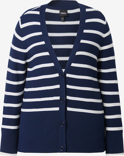 Kardiganas iš Ulla Popken, spalva – tamsiai mėlyna jūros spalva / balta, Prekių apžvalga