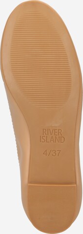 River Island Ballerinasko i beige