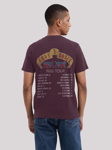 F4NT4STIC T-Shirt 'Guns N' Roses Skull Rock Band Merch' in Braun