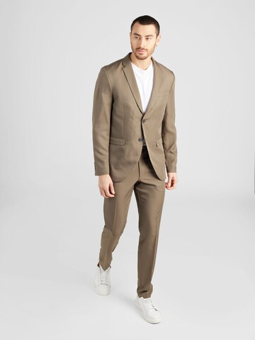 JACK & JONES - Slimfit Traje 'COSTA' en marrón: frente