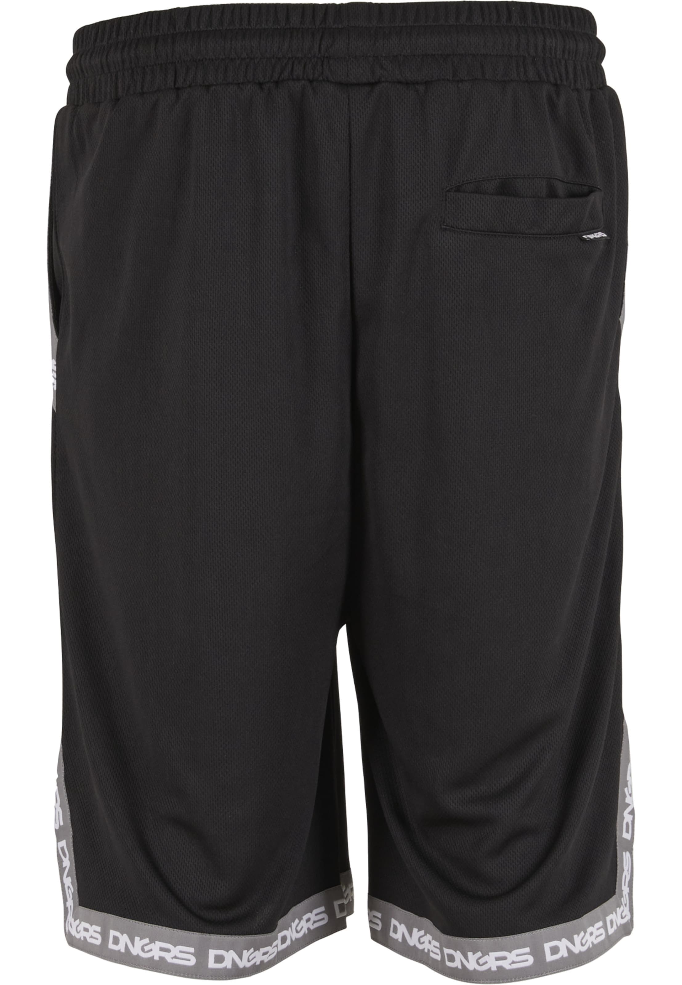 Dangerous DNGRS - Regular Calças 'Dunkin' em preto