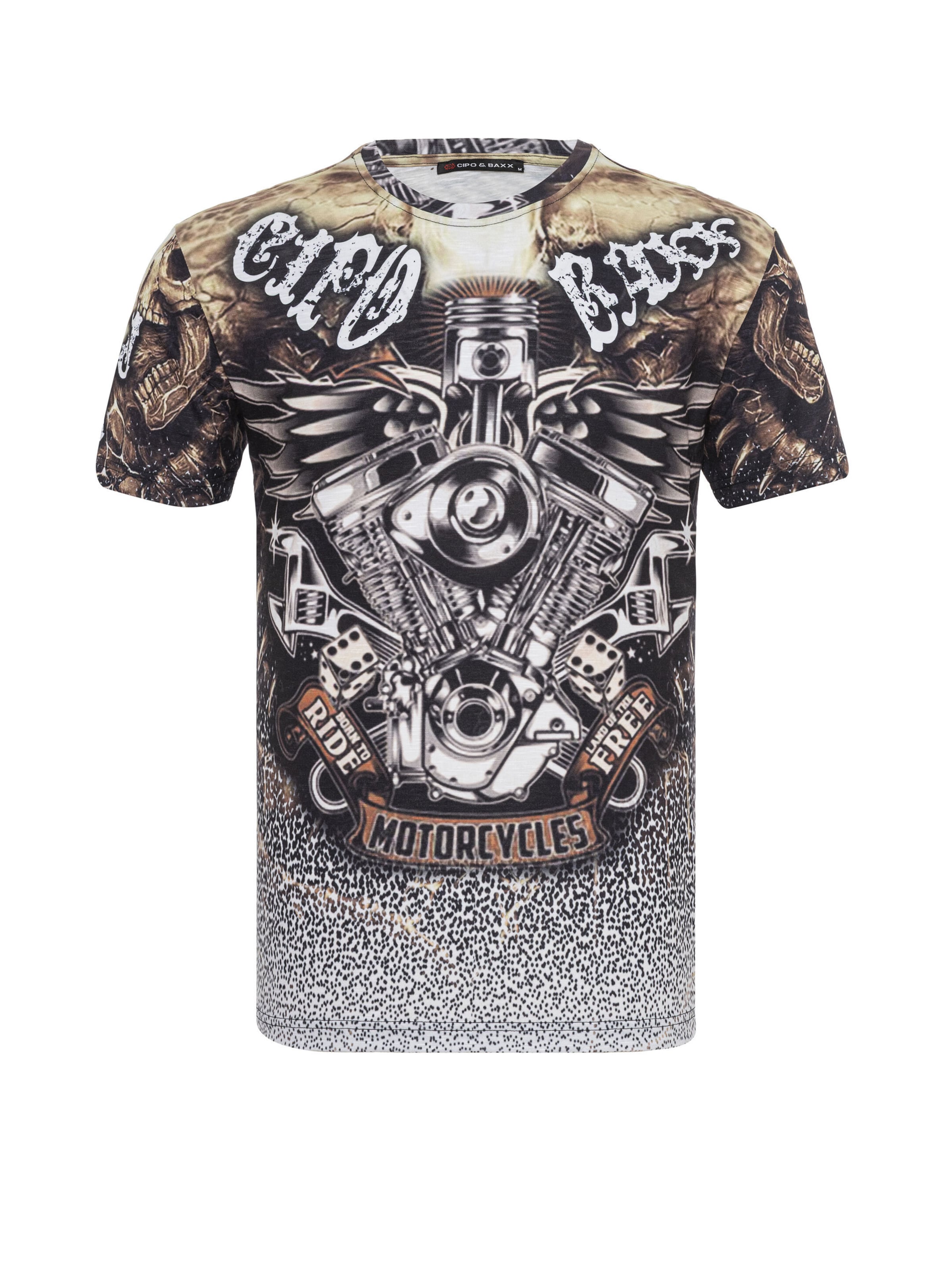 CIPO & BAXX Shirt 'CT820' in Black: front