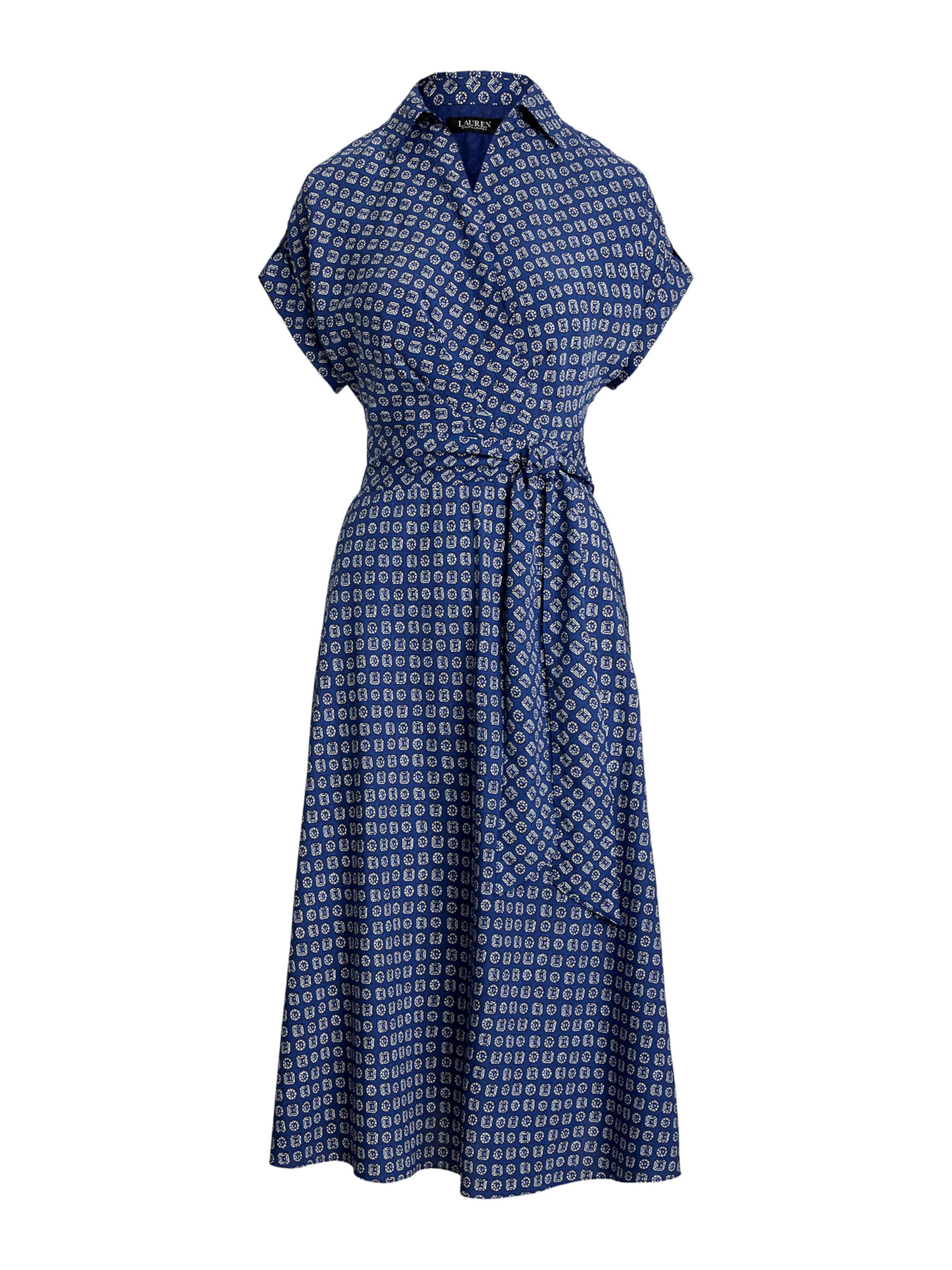 Lauren Ralph Lauren Petite Košilové šaty 'FRATILLIO' – modrá: přední strana