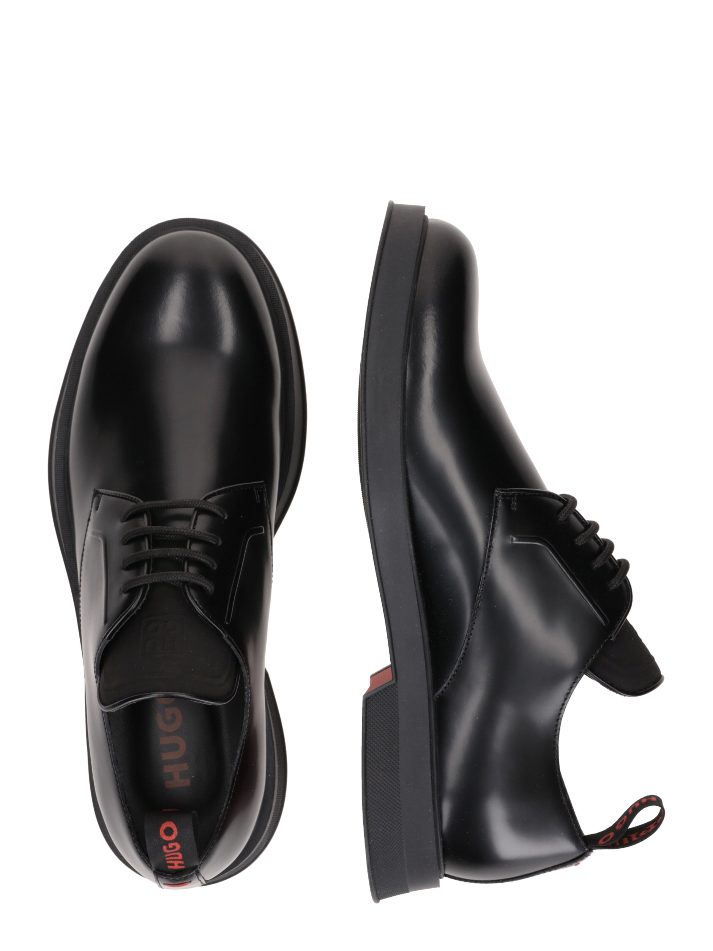 HUGO Šnurovacie topánky 'Lenner' - Čierna