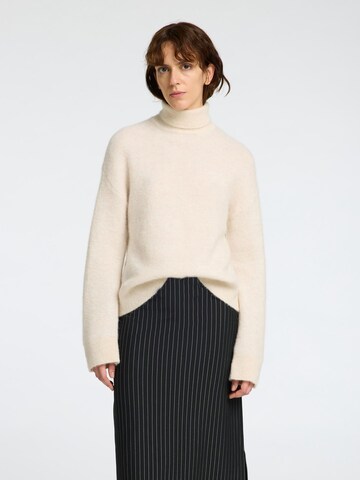 Pullover di SELECTED in beige: frontale
