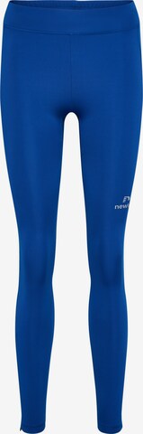 Skinny Pantalon de sport Newline en bleu : devant