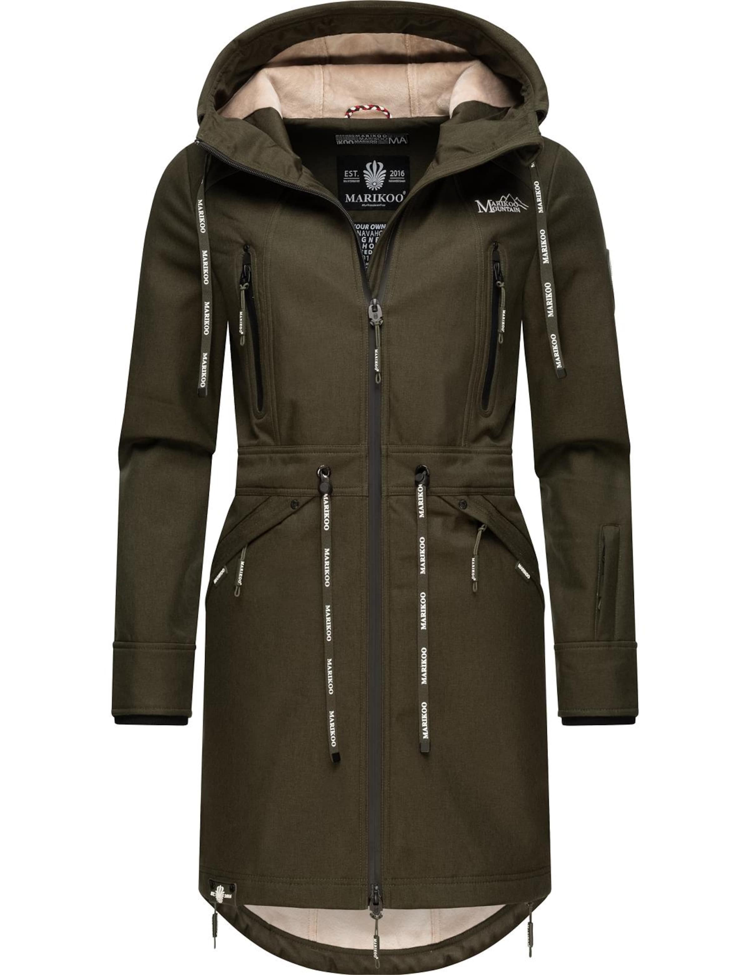 Parka mi-saison MARIKOO en vert