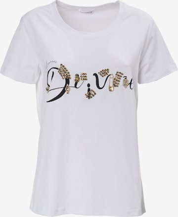 Influencer Shirt 'Dream' in White: front